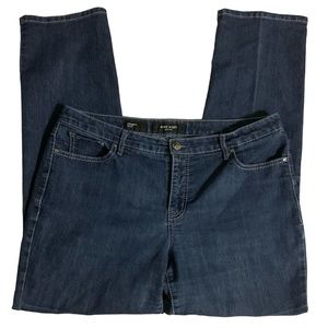 Nine West Women’s Jeans Size 16 Straight Leg‎ Rhinestone Pockets